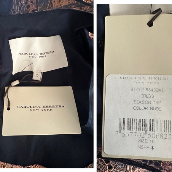 PINK LACE! W/Tags! Carolina Herrera $2290 Runway Flirty Silk Bow A-Line Dress 10 - Picture 10 of 10